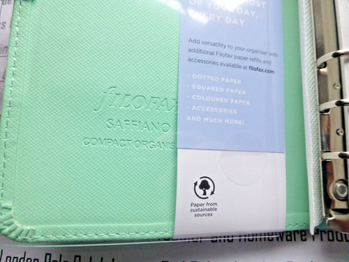 FILOFAX Saffiano persönlicher kompakter Organizer Original nachfüllbarer Tagebuch Notizblock - Bild 18 von 32