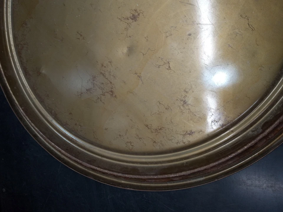 Metal Round Steel Tray Wall Serving Platter 22" OD Crafting Decorative  - Image 4 of 4