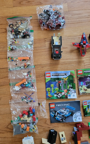 LEGO Mix LOT Minecraft 21151 21156 21158 City Technic 42091 ++ Minifigur 18 Pfund - Bild 2 von 24