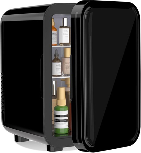 Mini Fridge, 6L/8 Can 110V Portable Cooler for Skincare, Drinks, Dorm, Car