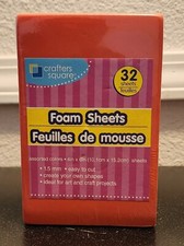 New 32 Rainbow Rectangle Sheet Kids Craft Project Teacher Foam