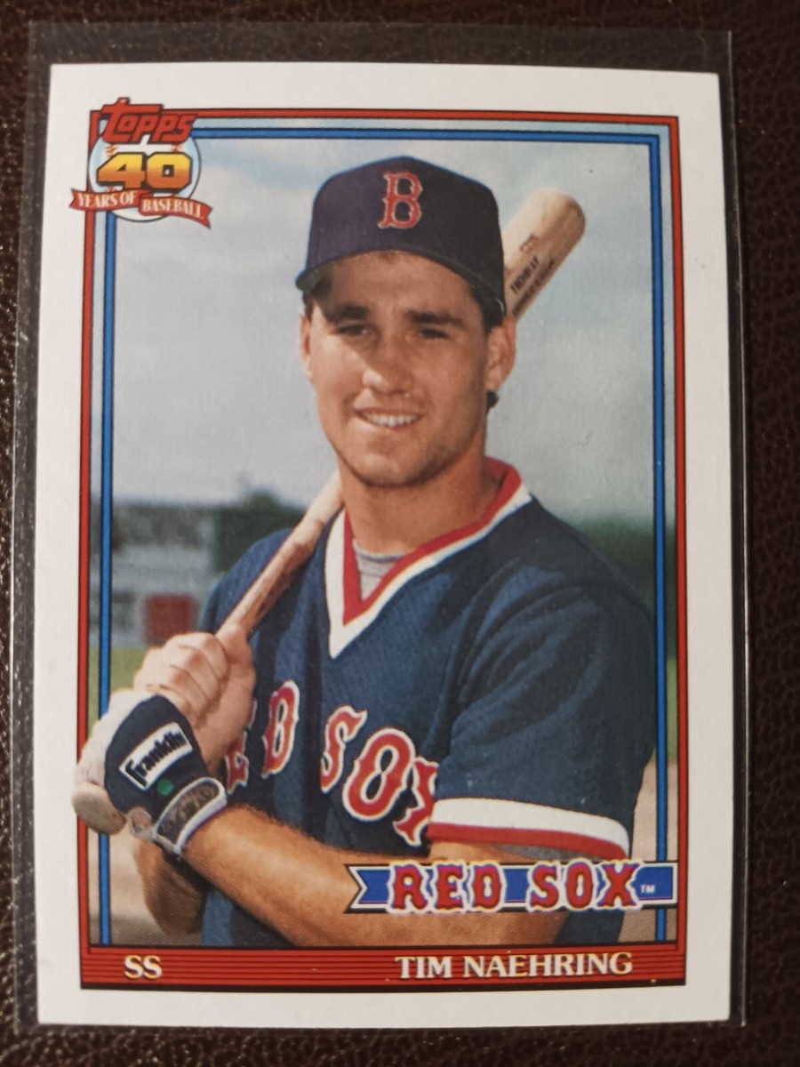 TIM NAEHRING BOSTON RED SOX 1991 TOPPS 40 YEARS BASEBALL CARD #702