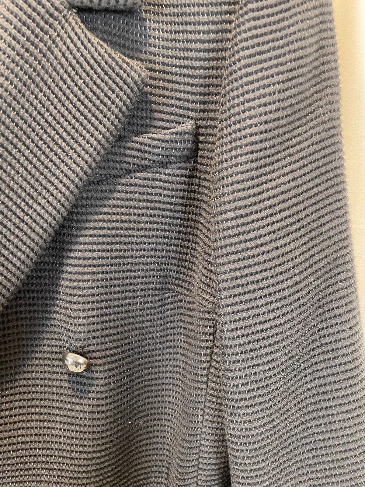 Blazer nero a righe CHANEL taglia 46 collezione Karl Lagerfeld 2012