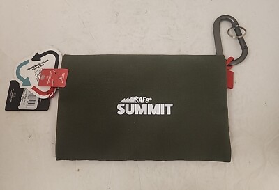SAFE SUMMIT Topo Designs Accessory Bags Medium, Olive/Olive, with Caliper NEW