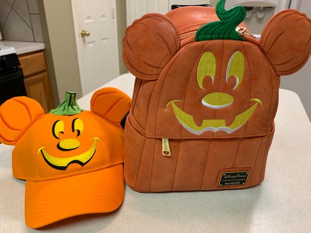 pumpkin disney backpack