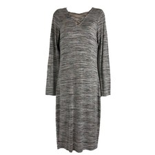 GB Gianni Bini Sweater Dress Women's Medium Long Sleeve Below Knee Bodycon Knit