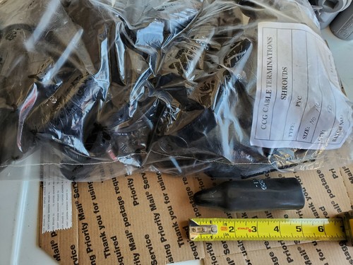 50) CCG 152501 M20 PVC Shroud Black Protective Cover Boot Cable Gland Size 1 1/0 - Picture 4 of 5
