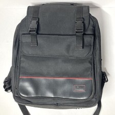 Targus Nylon Laptop Backpack With Pockets School Work Red Black Bag With Grip