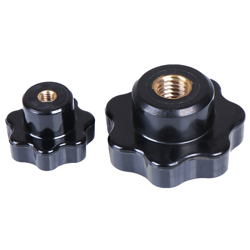 M8 Female Thread ven Star Shaped Head Clamping Nuts Knob Ship Fii &PT