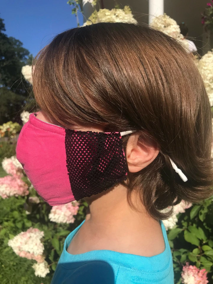 IMASK Face Mask Washable, Cotton with Nose Wire, Back to School KIDS - Image 3 of 4