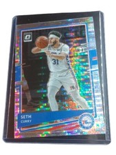 Seth Curry  76ers 2020-21  Panini Donruss Optic Fast Break Holo Prizm #113 Mint