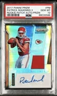 PATRICK MAHOMES 2017 PANINI PRIZM PSA 10 ROOKIE PATCH AUTO 37/99 MINT RPA
