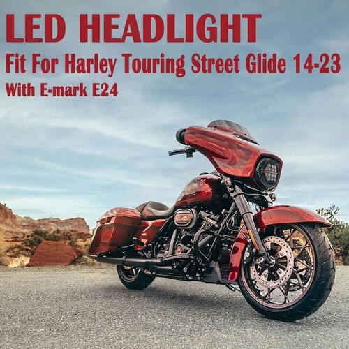 7-Zoll-LED-Scheinwerfer für Street Glide Ultra Limited Trike Heritage Softail - Picture 6 of 10