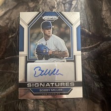 2023 Panini Prizm Baseball Bobby Miller Signatures Prospect Auto 