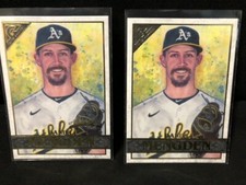 (2) 2020 Topps Gallery Artist Proof & Base Daniel Mengden #117 Oakland Athletics