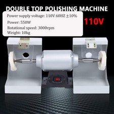 Polishing Lathe Machine Bench Buffing Grinder Dental Lab High Speed Polisher US