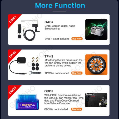 4+64G Car Stereo Radio For 2014-2018 Jeep Cherokee Android 13 Carplay GPS Navi - Foto 16 di 20