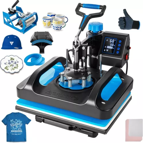 Heat Press Machine 15x12inch Heat Transfer Machine for T-Shirt Press Swing Away
