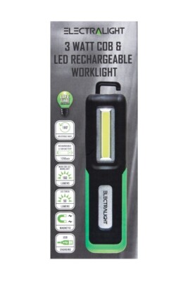 COB LED Magnetisch Wiederaufladbare Inspektion Arbeitslampe Taschenlampe Licht 3 W 160 Lumen