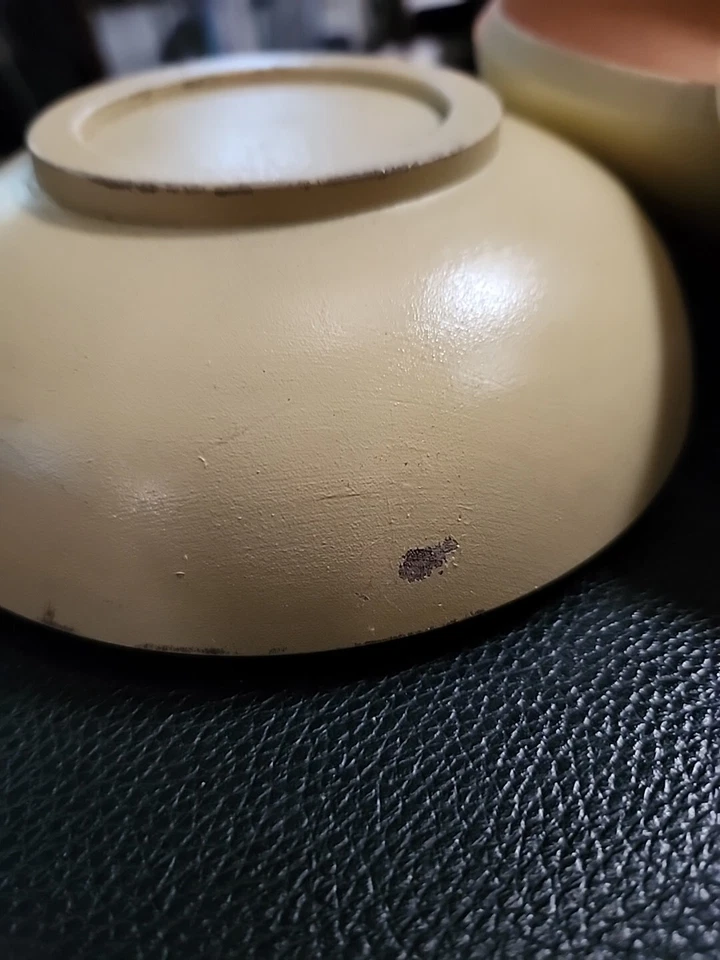 Juego de 3 tazones de arroz redondos vintage de arce Japón granja rústicos 2"x6" Foto 3 de 4