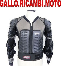 PETTORINA PROTEZIONE COMPLETA DI FASCIA NERA UFO MOTO CROSS ENDURO