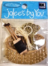 Knitting Basket Needles Yarn Jolee's By You 3D Embellishment