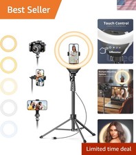 12'' Selfie Ring Light with 62    Tripod Stand for Video Recording, Live Strea...