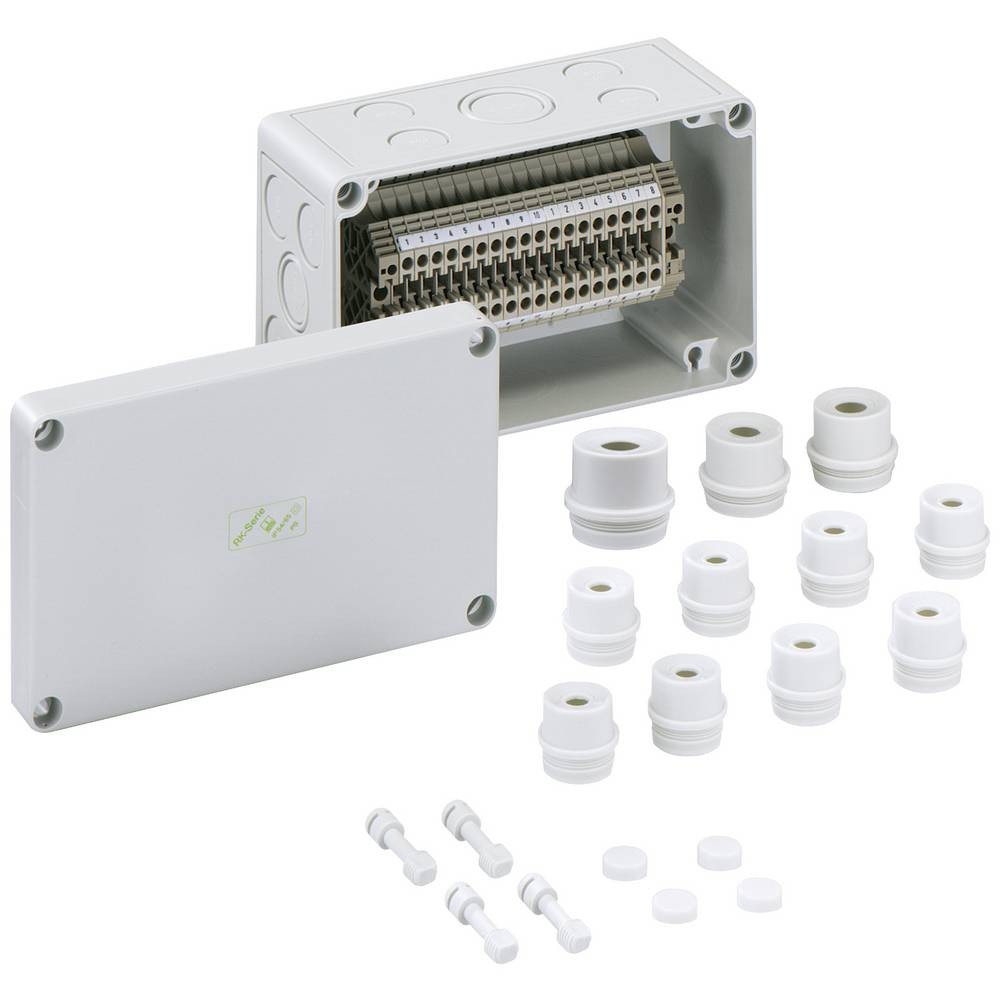 Boîtier Spelsberg RK 4/18 KSL pour répartiteur de bornes 18x4q en polystyrène
