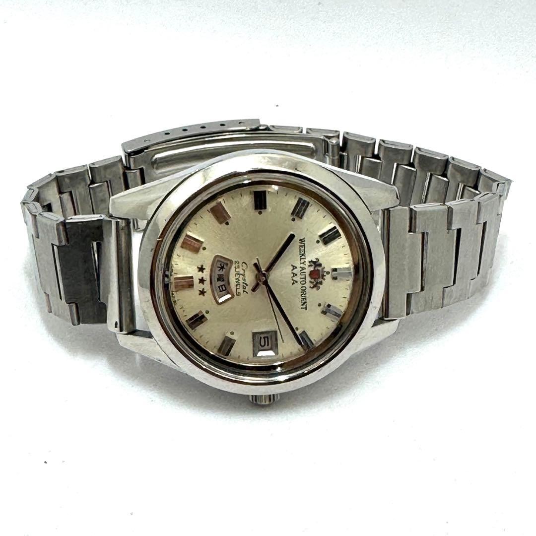 Weekly Orient Crystal 25stone DaydateOverhauled J… - image 7