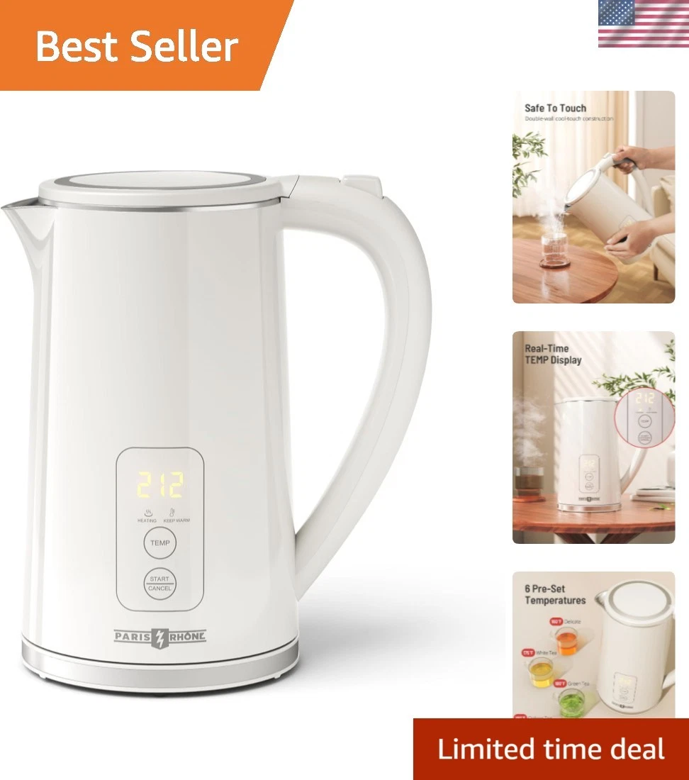 Electric Tea Kettle, 1.7L Larger Design Temperature Control Electric Kettle, ...
Opens in a new wind