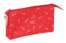 CARAMELOS MERRY XMAS Pencil Case for Children, Ideal for School-Age Children, Co