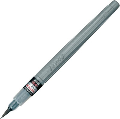 Ergonomic Brush Pen - Black Ink, Medium Point for Artists and Illustrators
