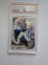 PSA 10 2020 ROOKIE CARD RANDY AROZARENA PANINI WHITE WAVE PRIZM #53 GEM MT RC