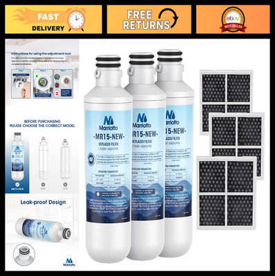 Water Filter Replacement LT1000PC & Fresh Air Filter LT120F for Refrigerators