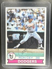 1979 Topps Ron Cey On Card Auto