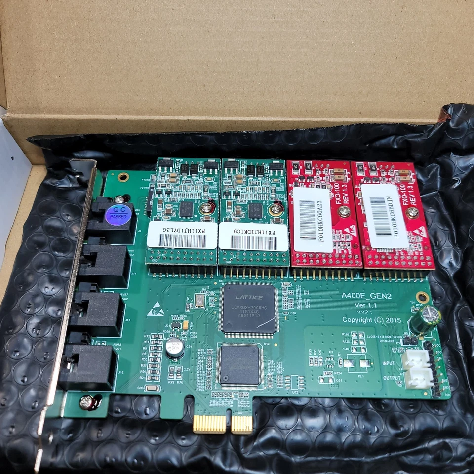 OpenVox A400E22 4 Port Analog PCI-E card + 2 FXS + 2 FXO - Image 3 of 4