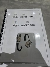British Sign Language words Sign And Symbols Book
