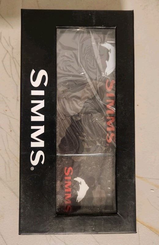 Simms Black Camouflage Metal Hip Flask & Playing Cards Set, 2-Piece Camp Gift