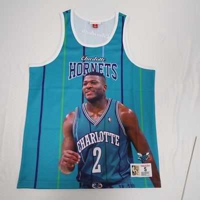NWT NBA Charlotte Hornets Larry Johnson Mitchell & Ness M&N