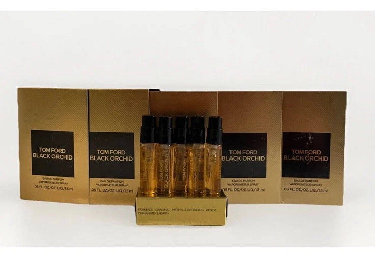 5 X Tom Ford Black Orchid Eau de Parfum Spray Vial 1.5ml 0.05oz -NUEVO Foto 3 de 3