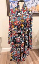 Vera Bradley Disney L/XL MICKEY FRIENDS PLAYFUL FLORAL Fleece Robe Unisex V653