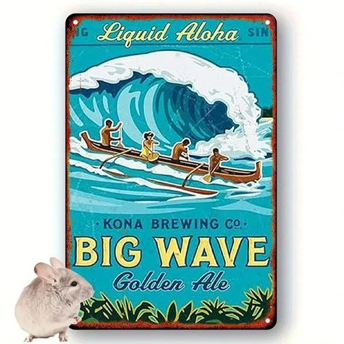 Kona Brewing Co. Vintage "Big Wave Golden Ale"Tin Metal Signs Home Décor 8x12