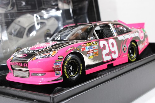 KEVIN HARVICK 2011 AUTOGRAPH WHITE GOLD ELITE #29 RHEEM PINK CHEVY /24 MADE RARE - Picture 4 of 16