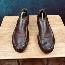 FRYE AND CO. Brown Leather Loafers Moccasin-Style Slip-Ons sz 13