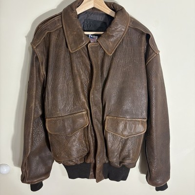 A-2 Leather Flight Jacket Flyers by Branded Garments / Orchard Size XL USA MADE