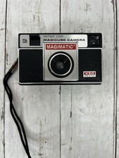 Macchina fotografica vintage Magimatic X-60 126 pellicola made USA Magicube carica istantanea non testata