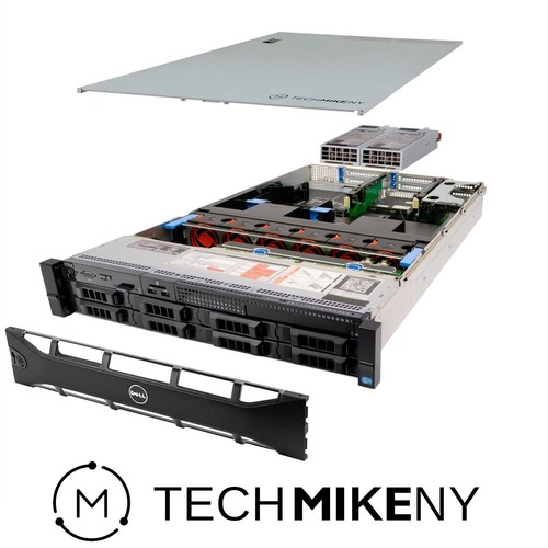 Dell PowerEdge R730 Server 3.20Ghz 16-Core 512GB RAM 5x 10TB SAS 3x Caddies