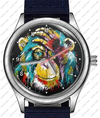Monkey Colorful Trendy 38mm Face Wrist Watch