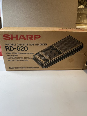 NEW Sharp RD-620 PORTABLE CASSETTE TAPE RECORDER VINTAGE RATE RD620 RD ...