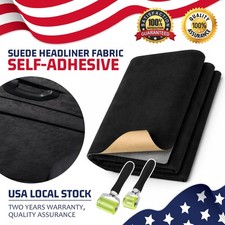 Fit For Dodge Ram 150025003500 Black Suede Headliner Fabric With Foam Backing